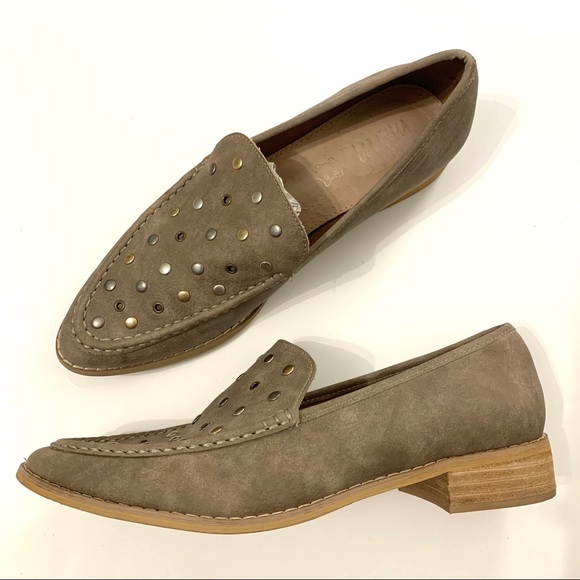 Mi.im Gray Leather Studded Shoes - Picture 4 of 4